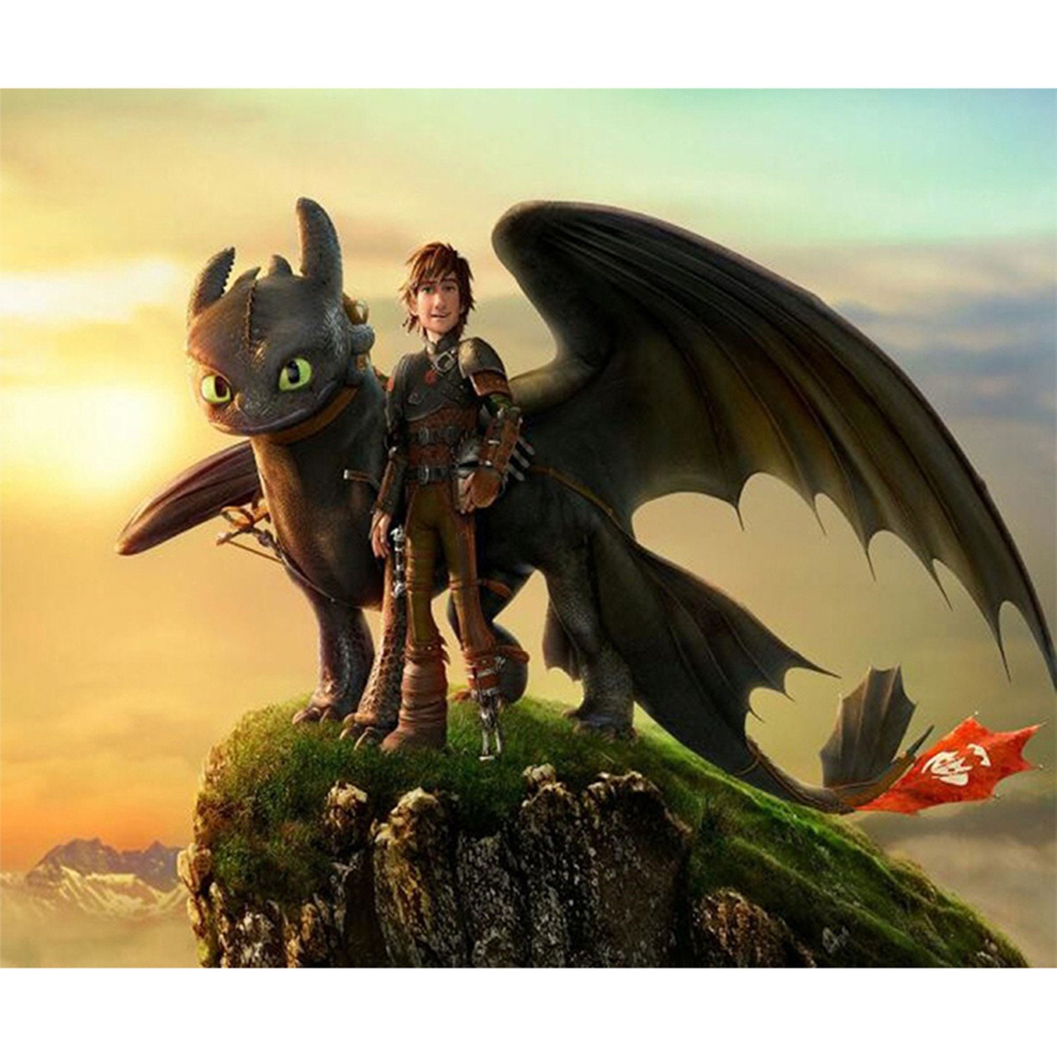 5D Diamond Painting How to Train Your Dragon DIY Full Etsy