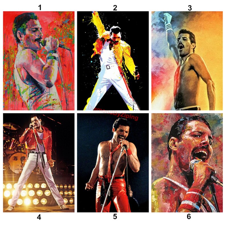 Diamond Painting Cross-stitch Queen Band Freddie Mercury | Etsy