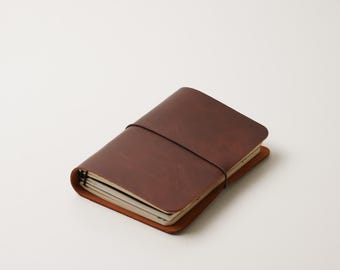 Quaderno da viaggio in pelle A6, ampio diario ricaricabile, regalo per gli amanti della cancelleria