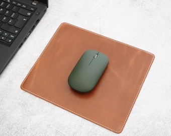 Genuine Leather Mouse Pad, Non-Slip Mouse Mat