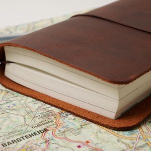 Leather B6 Travelers Notebook Cover: Fits Stalogy & Leuchtturm1917 image 4