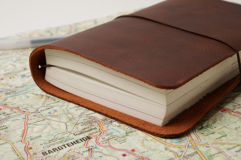 Leather B6 Travelers Notebook Cover: Fits Stalogy & Leuchtturm1917 image 4