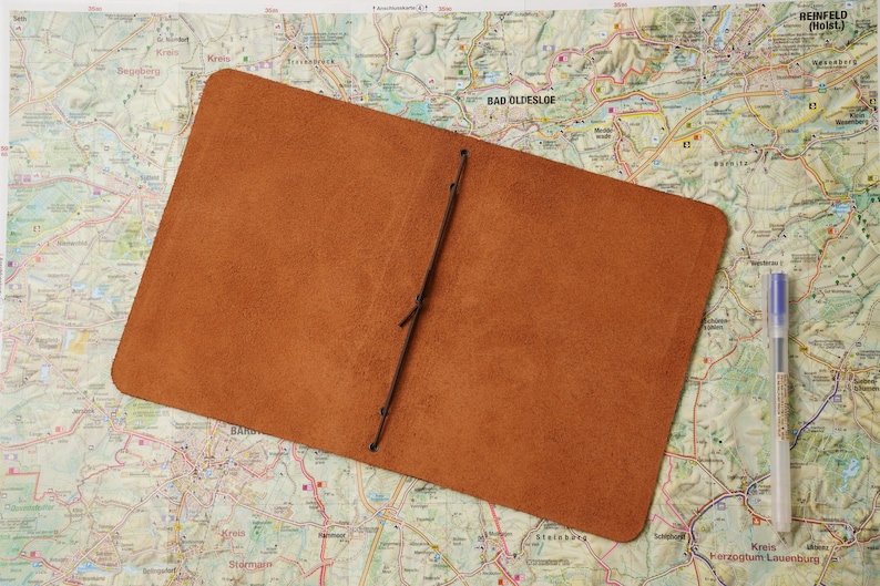 Leather B6 Travelers Notebook Cover: Fits Stalogy & Leuchtturm1917 image 3