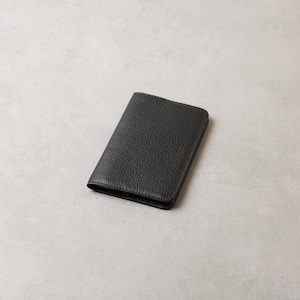 Minimalistiskt läderomslag för fältanteckningar: Pocket Notebook, 6 färger Pebbled Black