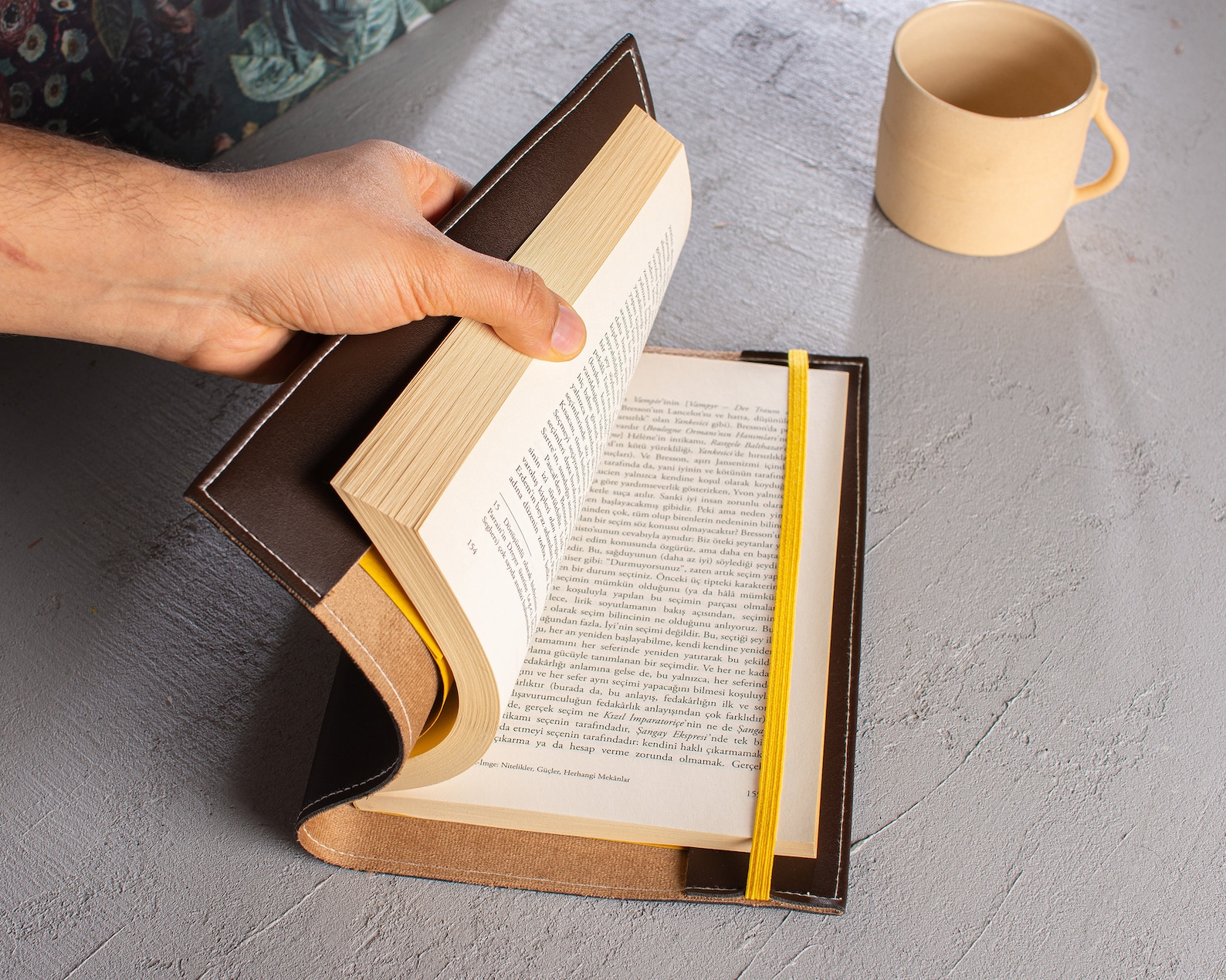 Brown Paperback Book Cover Faux Leather Book Sleeve Book Etsy