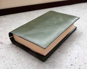 Adjustable Book Cover - Small & Large Size Options - Leather Large Cover for Paperback, Hardback, Bible