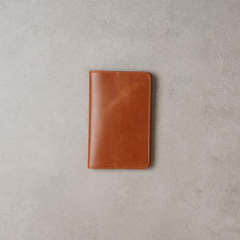 Minimalistiskt läderomslag för fältanteckningar: Pocket Notebook, 6 färger bild 3