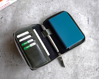 Hobonichi Avec A6 Cover with Pen Loop and Zipper - 6 Colors