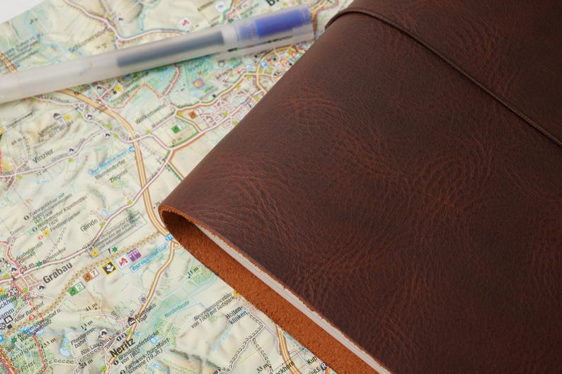 Leather B6 Travelers Notebook Cover: Fits Stalogy & Leuchtturm1917 image 5