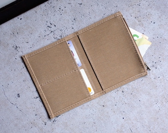 Waxed Canvas Passport Wallet Insert: TN Organizer