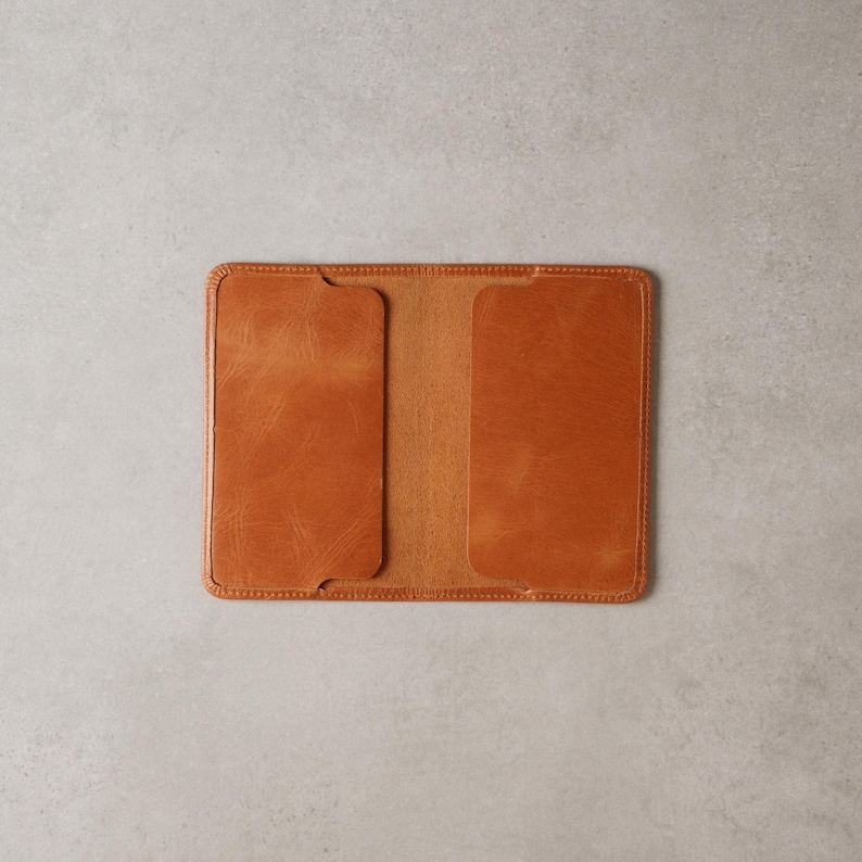 Minimalistiskt läderomslag för fältanteckningar: Pocket Notebook, 6 färger bild 4