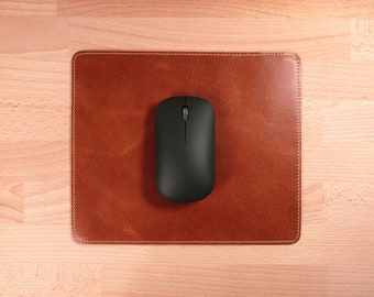 Genuine Leather Mouse Pad, Non-Slip Mouse Mat