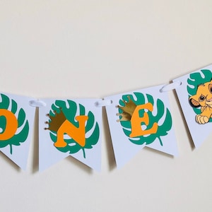 Lion King High Chair Banner, First Birthday, Simba Theme