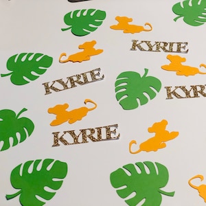 Lion King Confetti: Simba Theme, Personalized Party Decoration