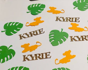 Lion King Confetti: Simba Theme, Personalized Party Decoration