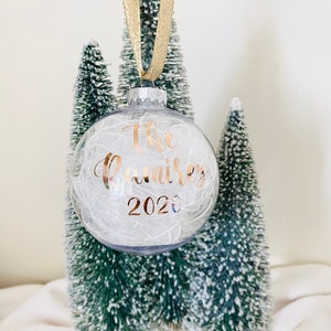 Personalized Tinsel Ornament, Personalized Christmas Ornament, Ornament, Tinsel Ornament, Personalized Ornament