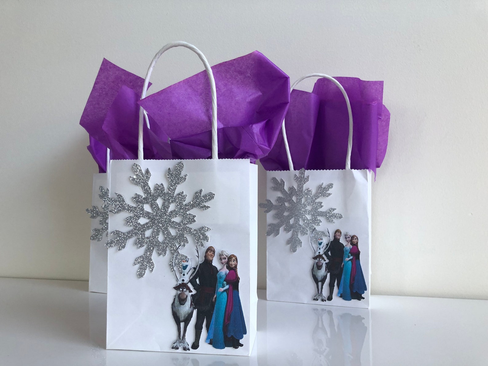 Frozen Party Favor Bags Frozen Birthday Party Frozen Theme Etsy