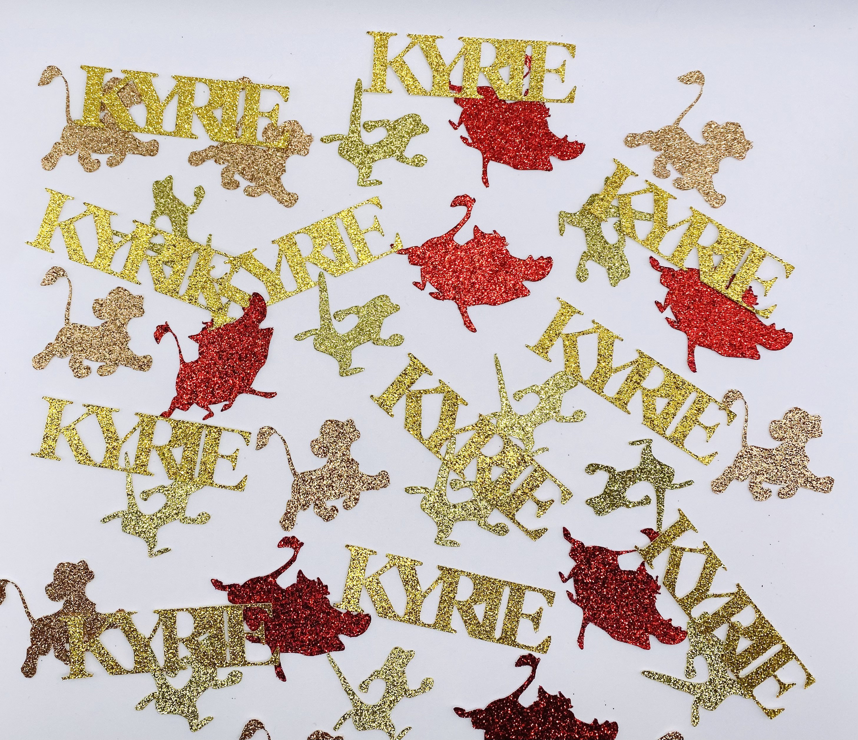Lion King Confetti: Personalized Simba Party Decorations