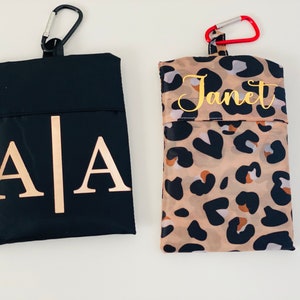 Personalized Foldable Bag, Reusable Shopping Bags, Nylon Reusable Bag, Reusable Foldable Totes, Fashionable Shopping Bags, Reusable Tote