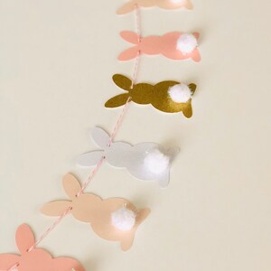 Bunny Garland, Bunny Banner, Baby shower Garland, Easter Banner, Bunny Birthday Banner, Some Bunny is One, Bunny Decor, Easter Decor image 4