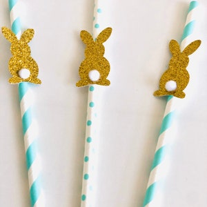 Bunny Straws, Bunny Paper Straws, Some Bunny is One, Bunny Birthday ...