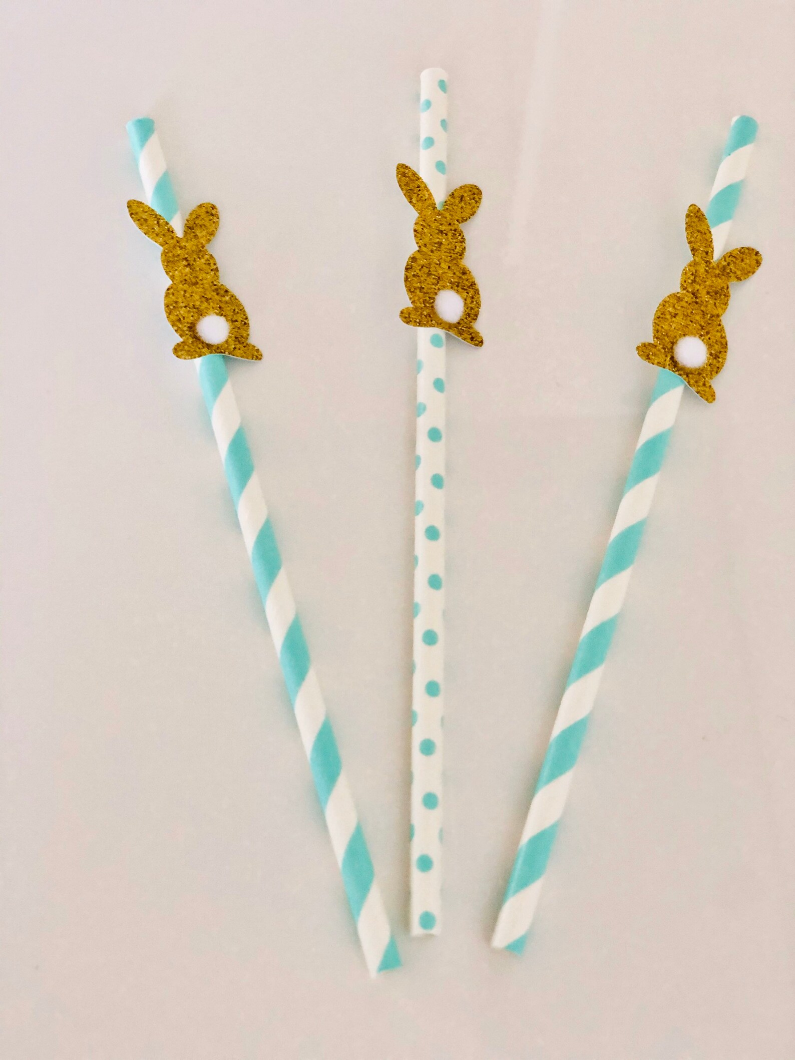 Bunny Straws Bunny Paper Straws Some Bunny is One Bunny Etsy