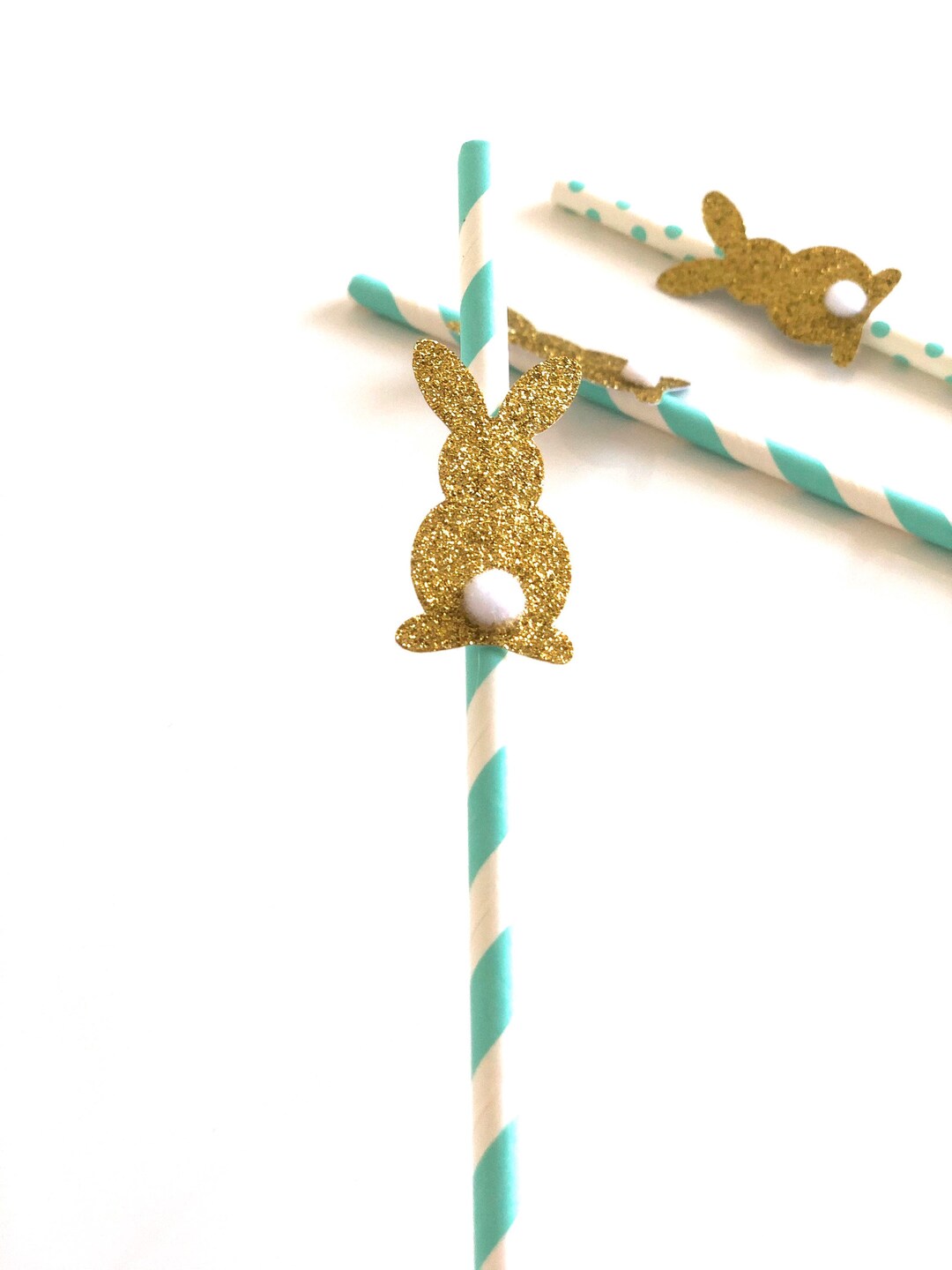 Bunny Straws, Bunny Paper Straws, Some Bunny is One, Bunny Birthday