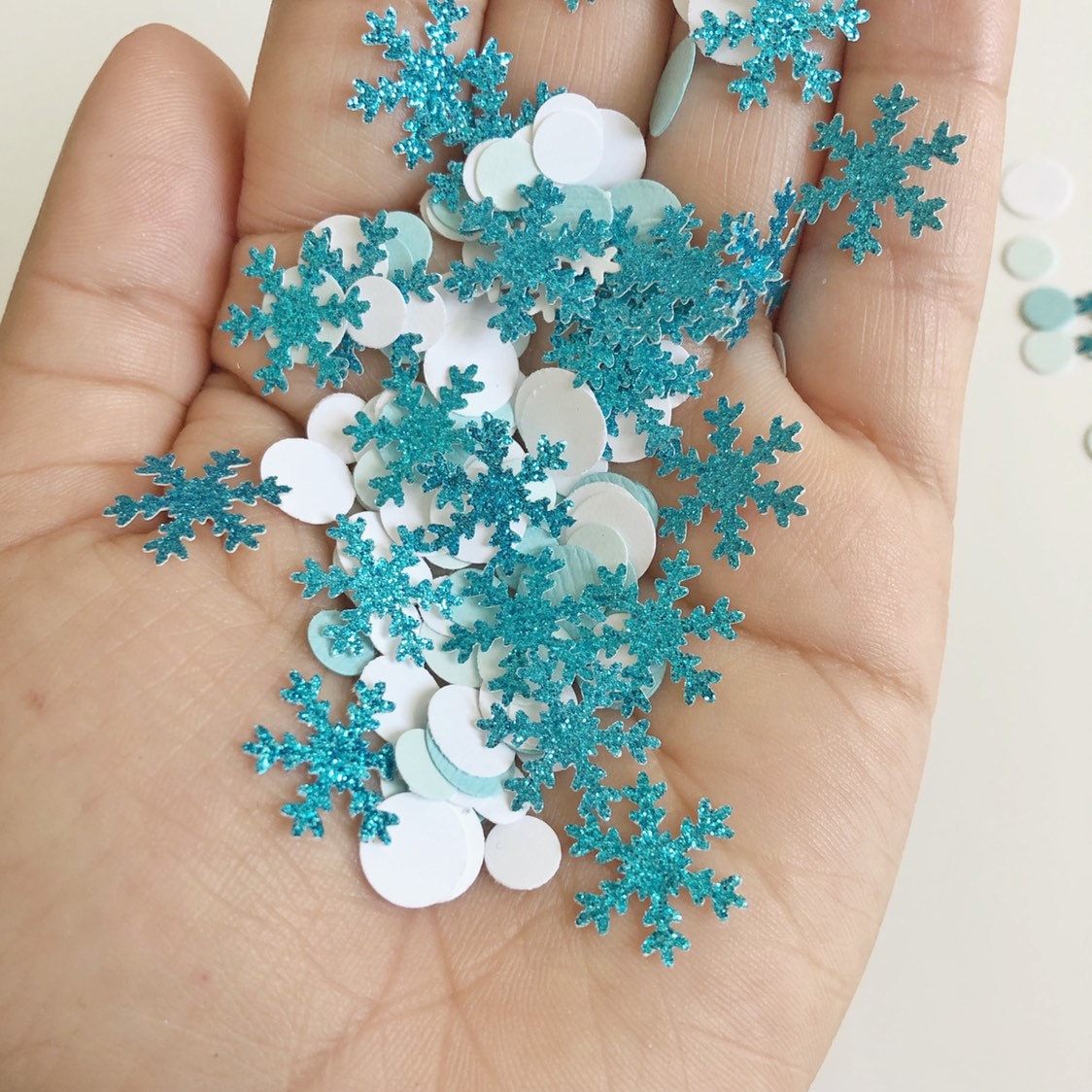 Frozen Confetti Snowflake Confetti Frozen Theme Party Etsy
