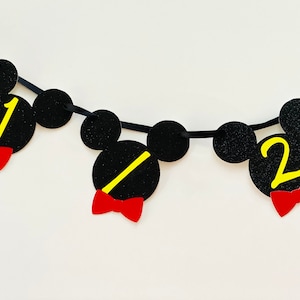 Mickey Mouse Half Birthday, Mickey Mouse Birthday Banner, Mickey Half Birthday Party, Mickey Mouse Birthday, Half Birthday Mickey Mouse
