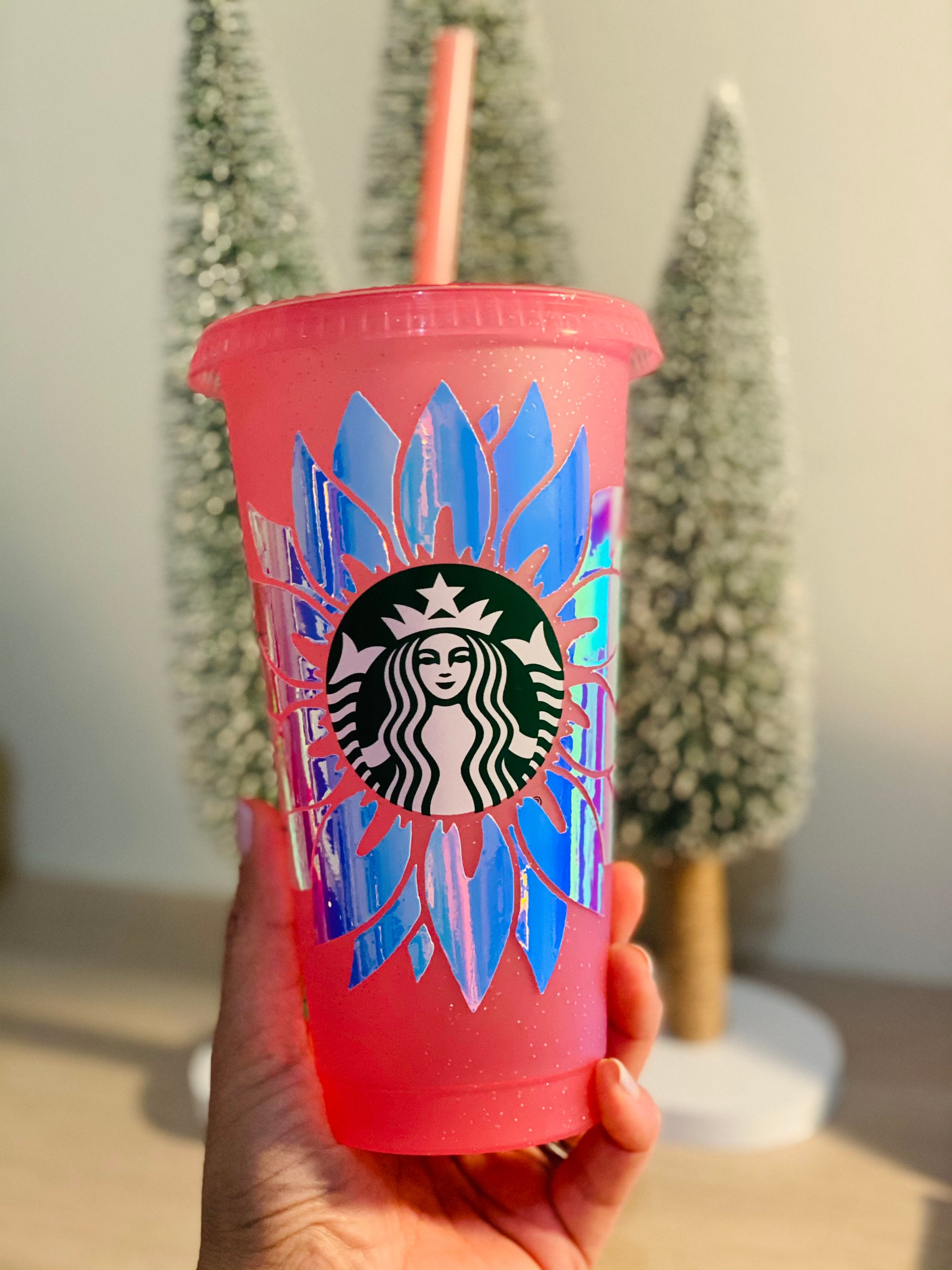 Copa Starbucks Glitter de edición limitada Glitter Starbucks Etsy