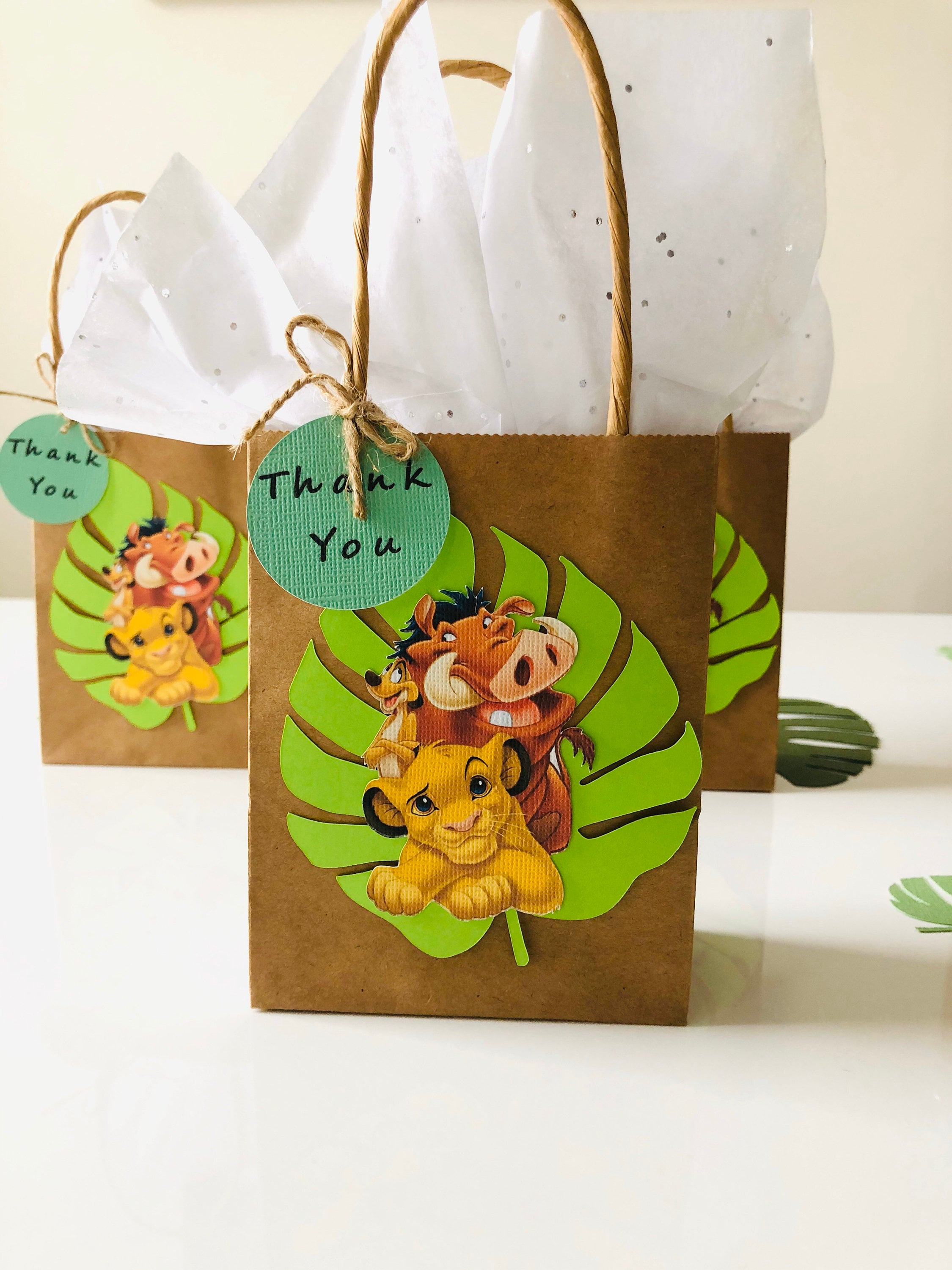 bolsas para chuches cumpleaños rey león de segunda mano por 2 EUR