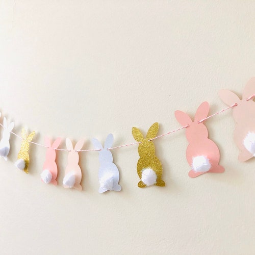 Bunny Garland Bunny Banner Baby Shower Garland Easter Etsy