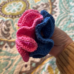Beautiful Hair Scrunchies, Hair Ties, Handmade Hair Bows, Cotton Hair Scrunchies, Made in the USA