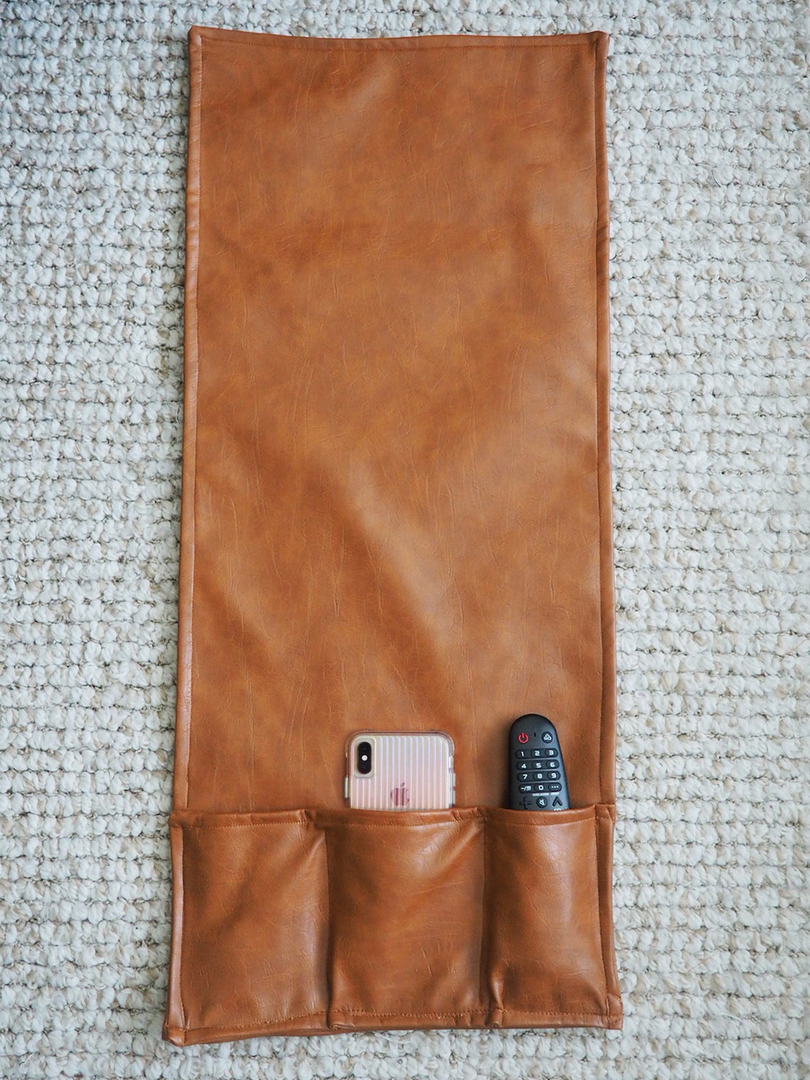 Faux Leather Couch/Chair Caddy Etsy