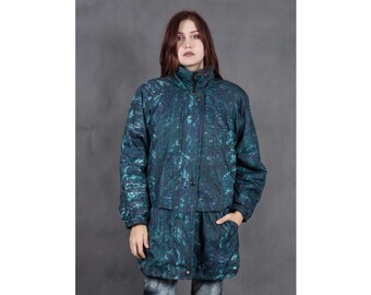 teal parka