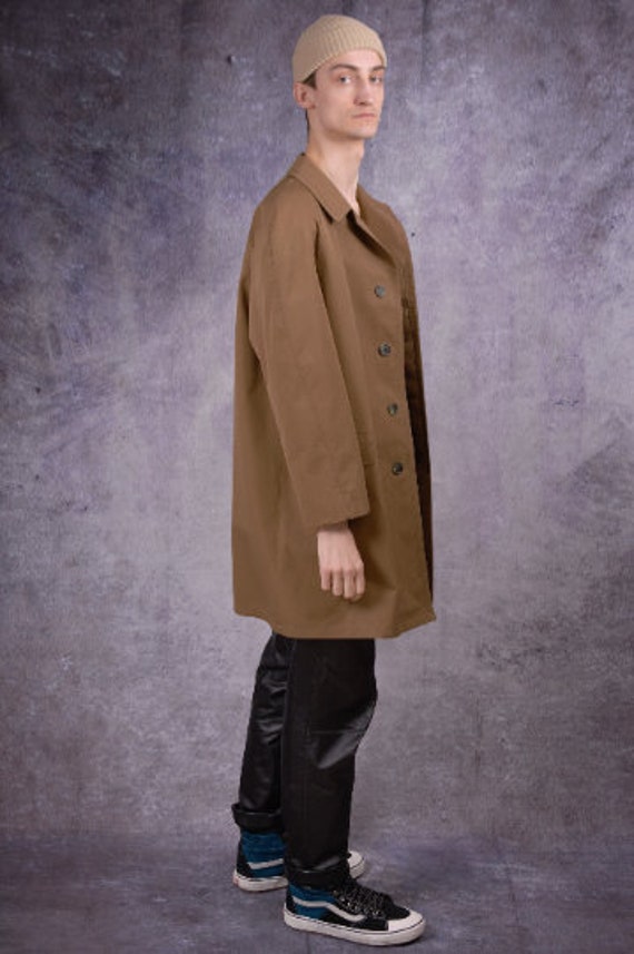 90s trench coat in brown color / menswear vintage… - image 2