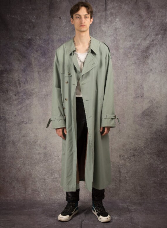 90s trench coat in gray color by Bugatti / menswe… - image 6