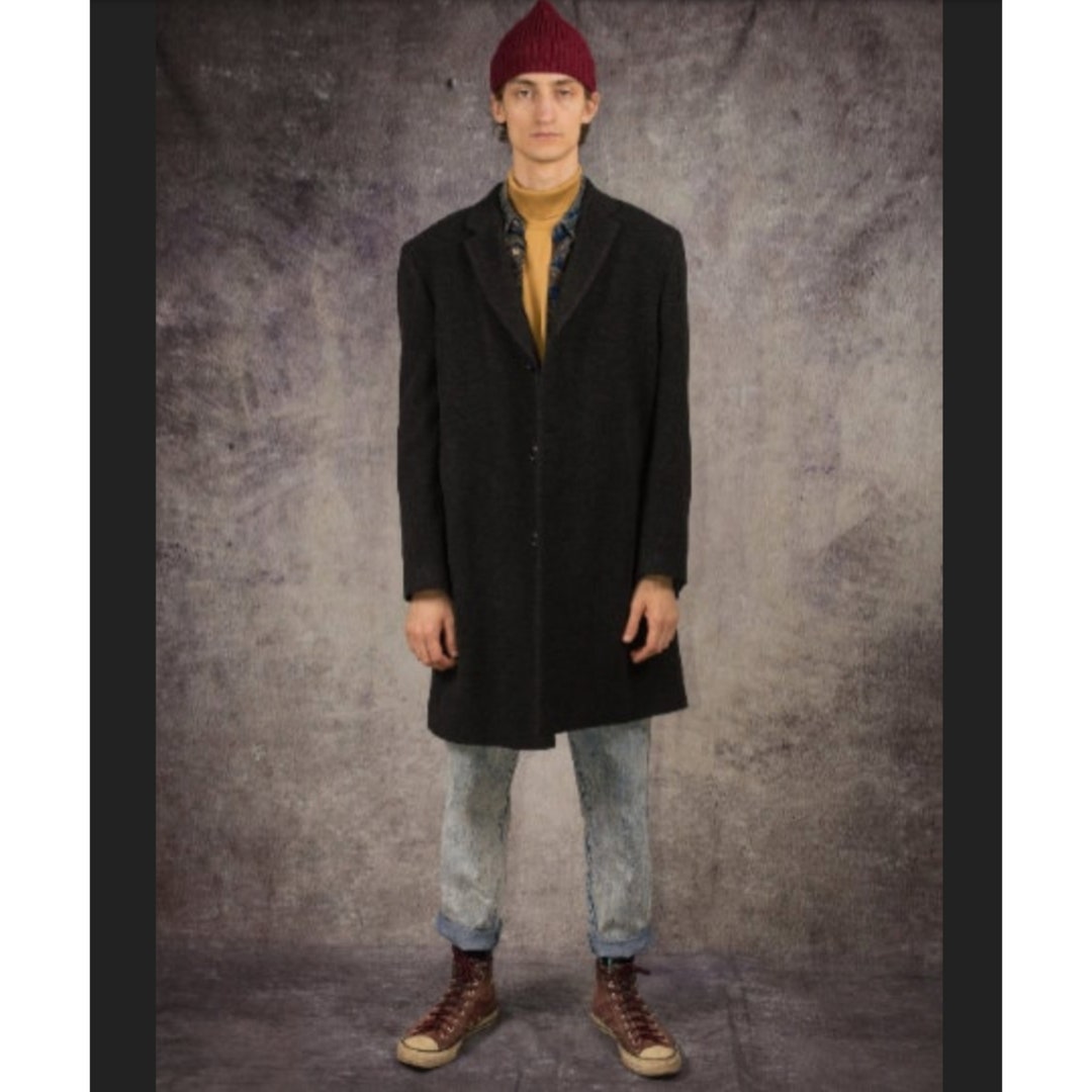 90s-overcoat-in-minimalist-style-with-notch-collar-in-dark-etsy