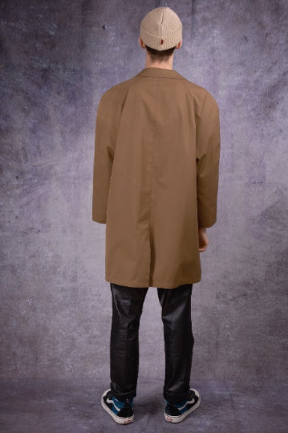 90s trench coat in brown color / menswear vintage… - image 4