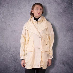 90s beautiful buttermilk yellow parka jacket for vintage clothing connoisseur image 1