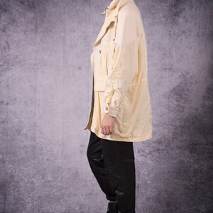 90s beautiful buttermilk yellow parka jacket for vintage clothing connoisseur image 5