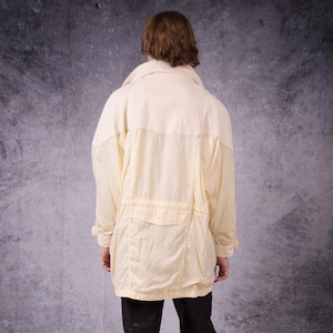 90s beautiful buttermilk yellow parka jacket for vintage clothing connoisseur image 4