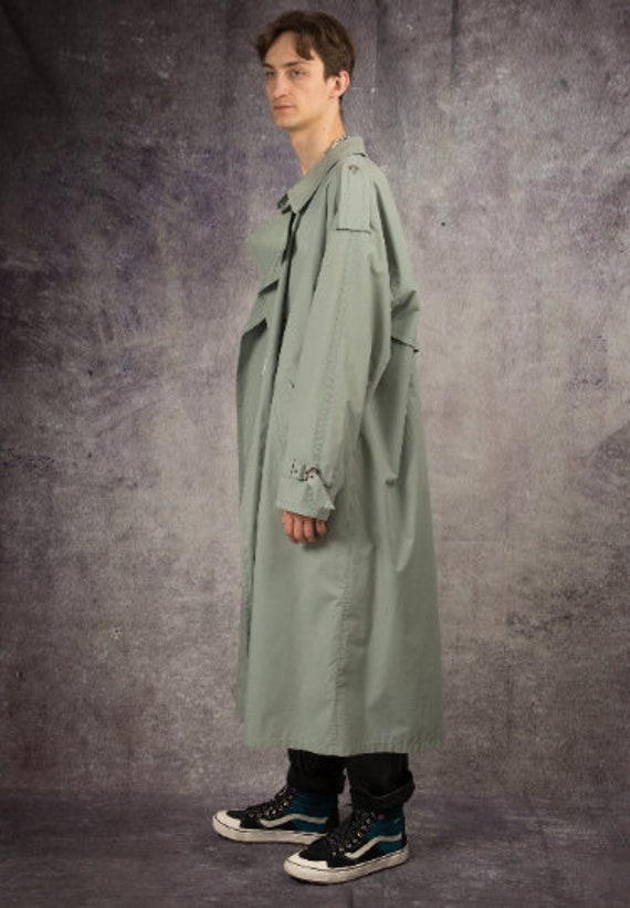 90s trench coat in gray color by Bugatti / menswe… - image 2