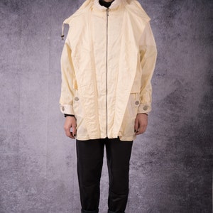 90s beautiful buttermilk yellow parka jacket for vintage clothing connoisseur image 6