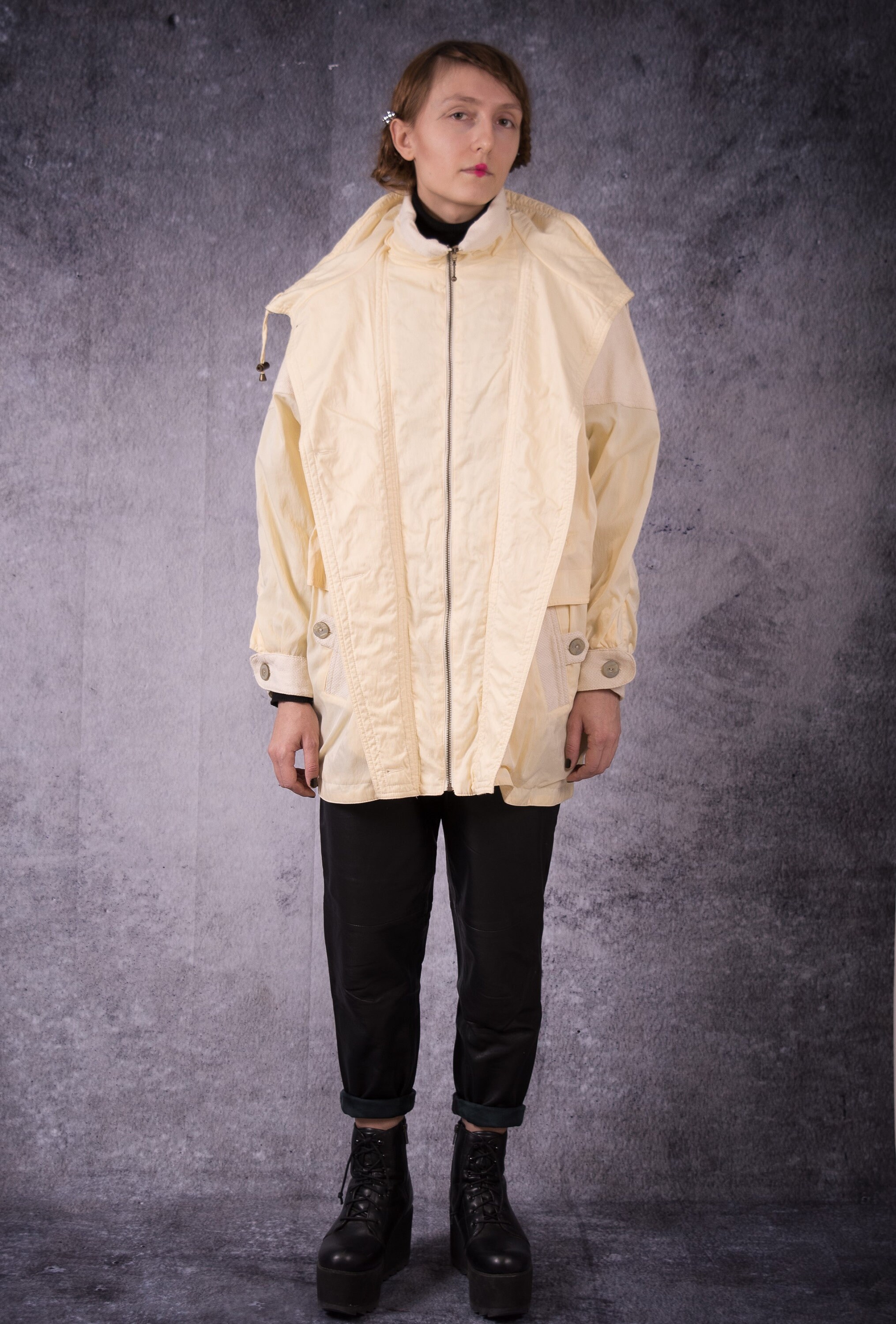 90s Beautiful Buttermilk Yellow Parka Jacket for Vintage Etsy UK