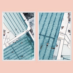 Bondi Beach Prints, Bondi Icebergs, Icebergs, Sydney, Ariel Print, Photography, Print, Art, Design, Bondi, Large Print, Ariel Photography