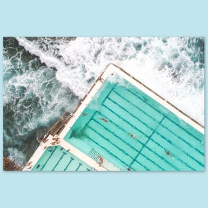Bondi Strand Druck, Eisberge Druck, Ariel Innendruck, Fotografie, Druck, Design, Bondi Druck, digitaler Download, Icebergs Pool
