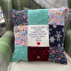 Memory pillow cushion patchwork