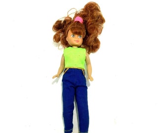 1992 Kid Kore Barbie Doll Red  Hair  Knees Bend  W/ outfit