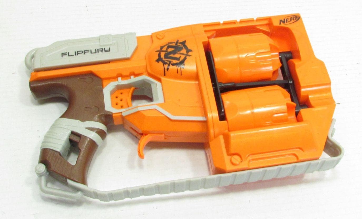 Nerf Zombie Strike Flipfury Blaster 2015 - 12 Dart Capacity - Etsy